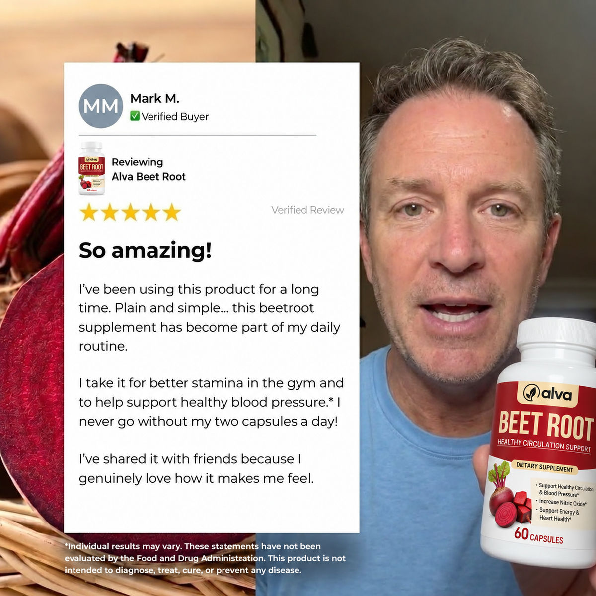 Premium Beetroot Capsules To Support Natural Energy & Vitality